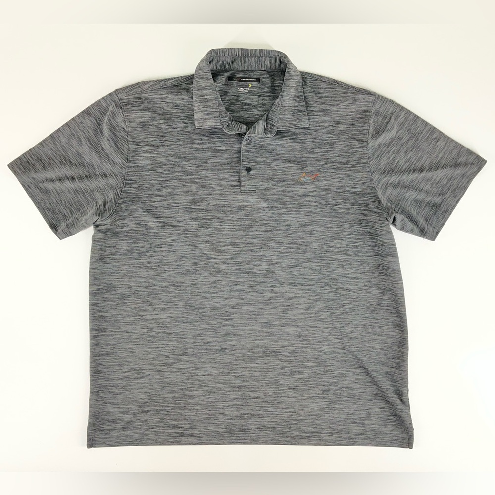 Greg Norman Men's Heather Gray Polo Shirt Size XXXL